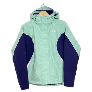 The North Face Boundary Triclimate Waterproof Jacket S Mint Indigo Green Hood